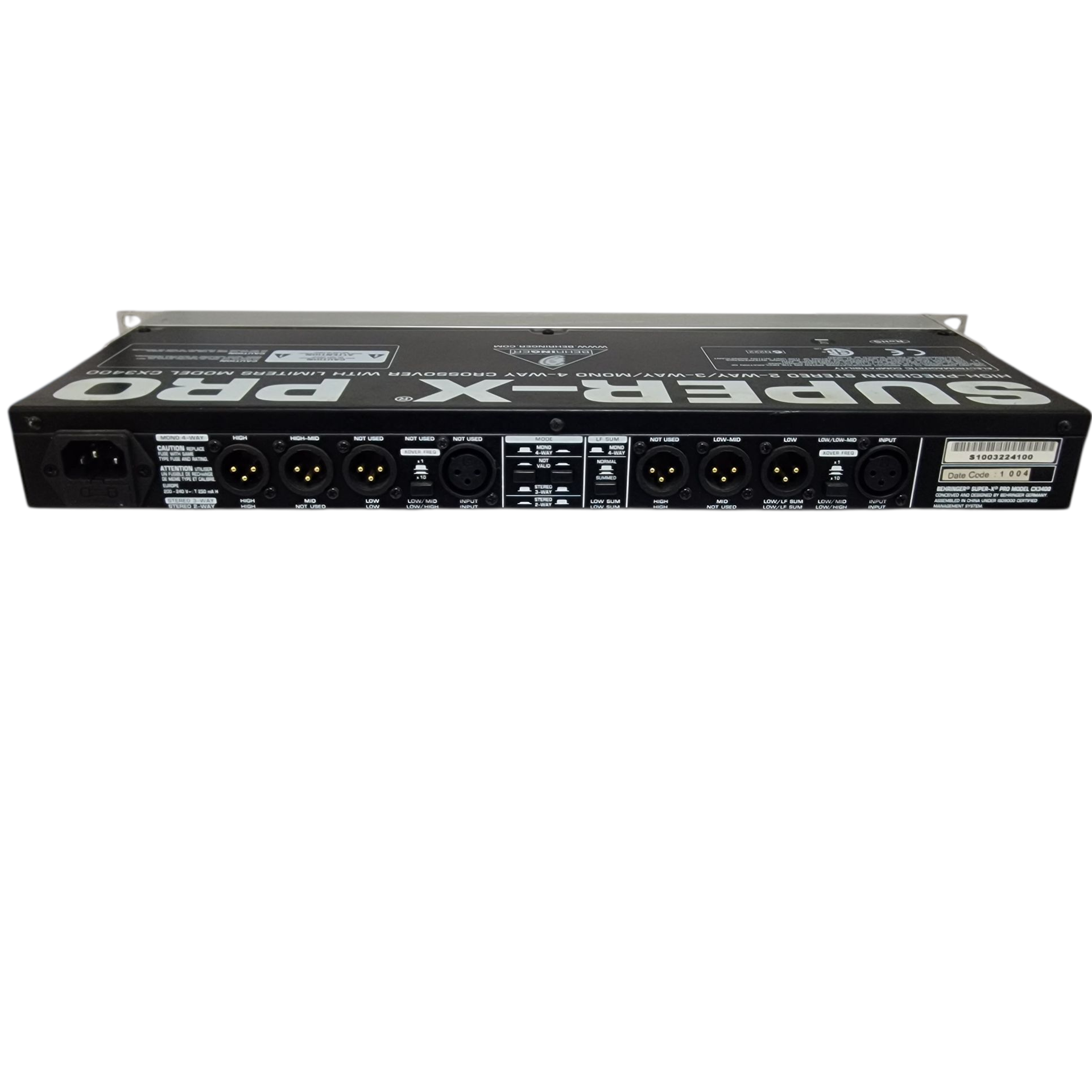 Pre-owned Behringer Super-x Pro CX3400 4 Way Crossover - Own4Less
